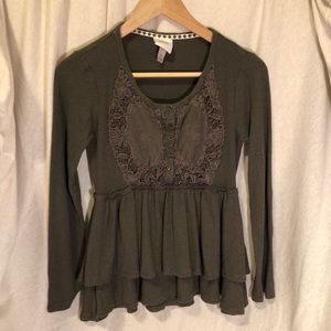 Knox Rose Layered Long Sleeve Shirt